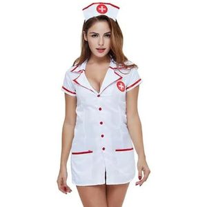SPABOY Vrouwen Jurk Verpleegster Lingerie Ondeugend met Hoofddeksels Vrouwelijke Nachtkleding Nachtkleding Rollenspel Outfit