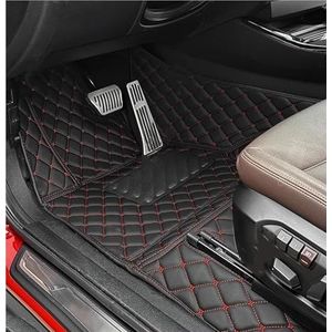 Automatten Tapijt Voor Ford Voor Focus MK2.5 2006-2011 Vloermat All Weather Waterdicht Antislip Tapijten Vloermatten Set All-Weather vloermattenset(Zwart Rood 1)