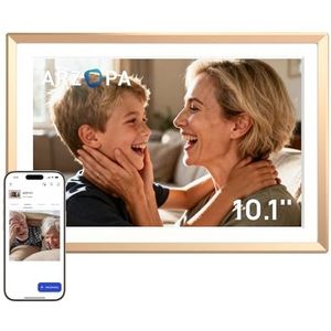 ARZOPA - D10 - Digitale Fotolijst - Goud - 10.1 Inch - 32GB - HD IPS