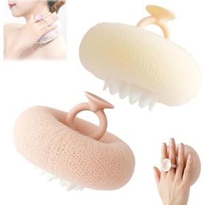 Associating Super Soft Sunflower Suction Cup Bath Ball, 2-in-1 Sunflower Bath Ball, with Suction Cup Shower Sponges(G)