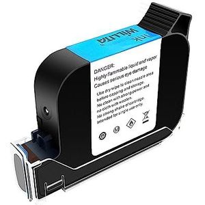 Mini Inkjet Printer 12,7 mm online variabele batchcode nummering label draagbare handheld printer, slimme thermische inkjetprinter instelbare afdrukhoogte(Only 1 Black Ink)