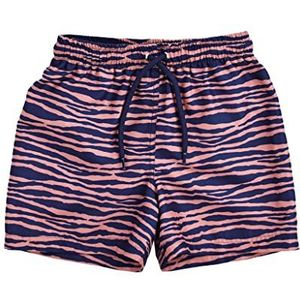 Swim Essentials UV Zwembroek Jongens - UV Zwemkleding Jongens - Kort (as3, numeric, numeric_74, numeric_80, regular, Oranje/Blauw Zebra)