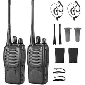 2 Stuks 12W UHF 400-470MHz Dualband Walkietalkie Met USB-oplaadfunctie For De Jacht/buiten Heldere Spraakoverdracht