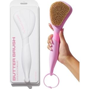 The Skinny Confidential Boterborstel - droge borstel, vermindert ontstekingen en cellulitis, verhoogt de bloedcirculatie, exfoliërende lichaamsscrubber, lichaamsverzorging, huidscrubber, huidscrub