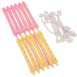 12 stks Haar Krultang Klemmen Haardreser Perm Staven Haar Styling DIY 9 X 1.1 cm, Veelkleurig, Nee 3