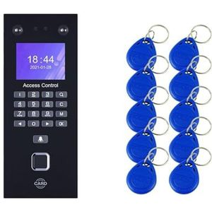 Inklokken in Machine, Biometrische vingerafdrukherkenning Apparaat Gezicht Tijdregistratie Systeemkits RJ45 LAN Netwerk Elektronische Machine for kantoor Kantoorponsklok(Color:Kit-1)