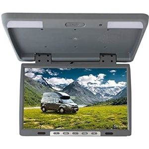 Draagbare dvd-speler voor videospelers op hoofdsteunen in auto's 22 inch autodakmonitor neerklapbaar scherm overhead multimedia video plafond dakmontage display ingebouwde IR USB FM HDMI met HD-rotere