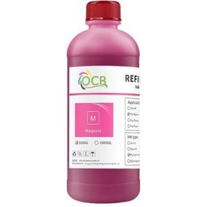 500 ml waterdichte pigmentinkt, compatibel met L1800, L800, L3110, L3100, L3150, L5190, L6490, T502, 101, 008, 009 (magenta 500 ml)