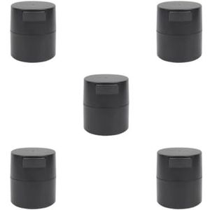 5 set van Wimper Lijm Opslag Container Afdichting Reizen Vloeistof Houder Actieve Koolstof Organizer Professionele Dispenser Case Box Zwart