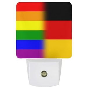 LGBT Pride Duitsland Vlag Nachtlampje Leuke Lamp Nachtkastje Nachtlampjes Wandlampen Voor Mannen Vrouwen Gift