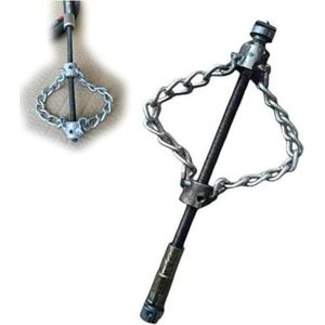 Rioolbuis Ontkalken Ketting Tool Heavy-Duty Vet Klomp Remover Voor Keuken Badkamer Drains Flexibele Pijpleiding Reiniging Ketting Met Metalen As