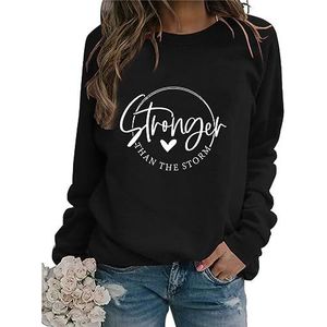 Funny Sweatshirts for Women Motivational Letter Print Shirts Crewneck Long Sleeve Inspirational Pullover Tops