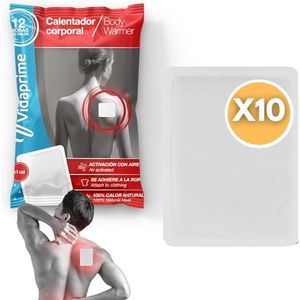 Vidaprime Warmtepleister voor rug, nek en schouders, diep, rustgevend, onmiddellijke warmte, zelfklevend, voor lumbale wervelkolom, 24 uur