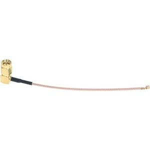 Othmro 2 Stks RG178 Soldeerdraad SMA IPEX Turn Interne Schroef Innerlijke Naald Antenne WiFi Pigtail Kabel 0.1 m/3.94