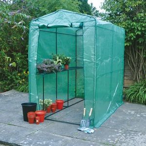 garden mile® Greenhouse Heavy Duty Versterkte Growhouse groene PVC Cover (Walk-In Greenhouse - H1,9 x B1,2 x D2m, groen)