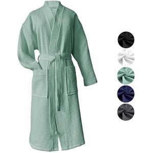 heimtexland - type 881 - Badjas - Munt - 100% Katoen - Sneldrogend - Oeko-Tex