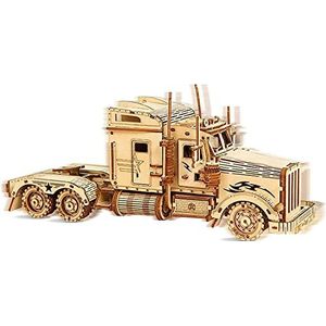 3D-puzzels voor volwassenen, 3D houten puzzel DIY-modelbouwpakketten, vrachtwagenpuzzel for volwassenen Modelbouwpakket-cadeau for verjaardag/vaderdag (kleur: Shotgun Rubber Band Gun) (Color : Truck