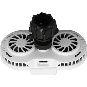 Koeler voor Mobiele Telefoons, Duurzame Solid-state Telefoonradiator, Sterk ABS, Geruisloos voor Live-uitzendingen (WHITE)