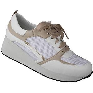 Lei by tessamino Damesvetersluiting Nala | synthetisch/mesh | breedte H | geschikt voor hallux, beige, 42 EU Breed