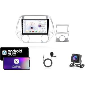 Android 13 Dubbel Din Auto Stereo Touchscreen Auto Stereo Voor Hyundai i20 2012-2014 Met Bluetooth GPS Navigatie WiFi FM Radio USB/SWC/Plug en Play Ondersteuning Carplay&Android Auto(8 Core 4G+Wifi 2G