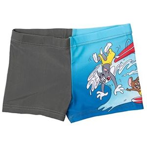 United Labels Tom & Jerry zwembroek voor jongens, zwembroek, badkleding, broek kinderen, blauw/grijs, multicolor, 110/116 cm