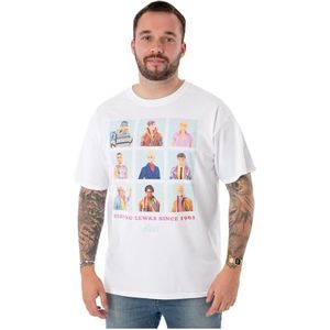 Barbie Mens Wit T-shirt met korte mouwen | Ken Serving Lewks Design | Omarm Ken's stijlvolle persona | Authentieke Barbie Movie Merchandise | Comfortabel en modieus cadeau voor hem