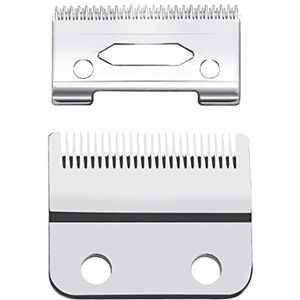 VRMETA Nieuwe upgrade professionele tondeuse vervangende messen voor Wahl Clippers Wahl 5-sterren Senior Magic Clip compatibel met 8148, 8504, 1919, 2241, 2240, 8591 (zilver)