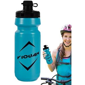 Fiets bidon | Knijp bidon voor fiets - 650 ml lekvrije waterfles voor hardlopen, fietsen, fietsen, voetbal, voetbal Lecerrot