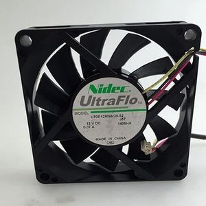 Original U70R12MS6CB-52 7CM fan DC12V 7015 0.07A 3Pin silent chassis cooling fan