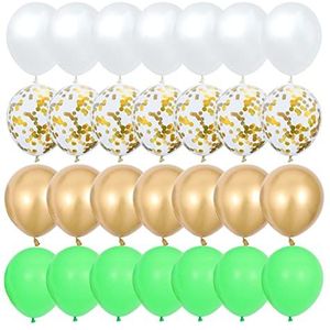 Ballonnen 40 stks10inch avocado sage groene ballonnen parel wit goud confetti ballon bruiloft douche verjaardagsfeestje decoraties Heliumballonnen (Size : Light green)