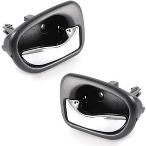 Voor Hyundai Voor Accent 1.5L 1995-1999 Voor Atos 1997-2005 Linker Of Rechter Zwarte Deurgreep 82610-22001 82620-22001 Deurklink Auto Interieur(Silver Pair)