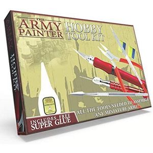 The Army Painter - Hobbygereedschapskist | Gereedschapskist voor beginners | Mes, vijl, boormachine, snijder en ander gereedschap voor wargames, rollenspellen en het schilderen van miniatuurmodellen op tafelblad