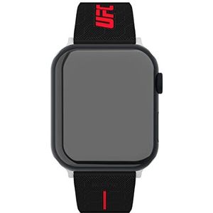 Timex UFC-bandje compatibel met Apple Watch, Zwart/Rood, Eén maat, UFC-bandjes