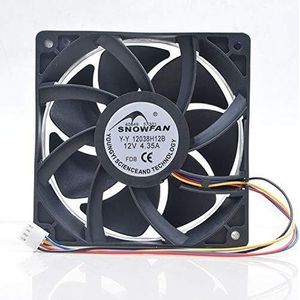 LMNCBVYA - 6300RPM, 230.38CFM, Double Ball Bearing for Workstation and Server Heat Dissipation Y-Y12038H12B 12cm 12038 12V 4.8A High-Performance Fan