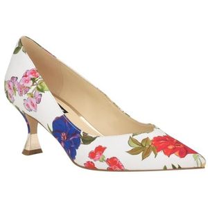 Nine West Ariella Pump voor dames, Witte Bloemen 140, 39.5 EU