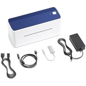 Thermisch Printer 118 Mm PM-241 Verzendlabelprinter Bluetooth Draadloze Thermische Labelprinter Duidelijk Snel(Blue)