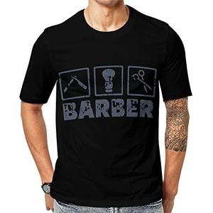 Barber Tool Trucker heren korte mouw grafisch T-shirt ronde hals print casual tee tops S