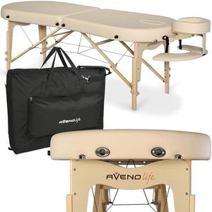 HABYS Elza Massagetafel | 60 cm comfortzone & soft touch overtrek | rondingen, 2D hoofdsteun & tas | massief hout