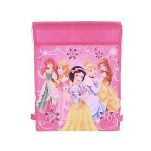 Princess Non Woven Sling Bag met Hangtag 3 stuks, roze, Small