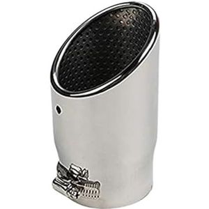 eindpijp Autodempers Achteruitlaatpijp Voor Jeep Voor Wrangler Voor JL 2018 2019 Auto-uitlaatpijp Accessoires Zilver uitlaat