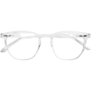 BARNER: Dalston Blauw licht blokkerende bril voor mannen en vrouwen, computerscherm, gamingbril, geen zicht, neutrale glazen, rechthoekig frame, Glanzend kristal, U