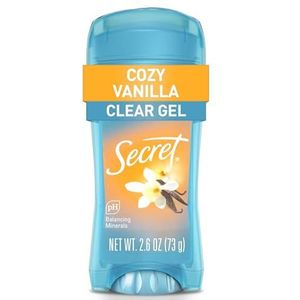 Secret Fresh Clear Gel Antiperspirant Deodorant - Cozy Vanilla Scent - 73g