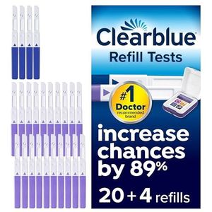 Clearblue - Navulverpakking - Vruchtbaarheidstests - 20 Vruchtbaarheidstests en 4 Zwangerschapstests