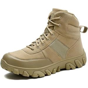 Ffnkrnfi Outdoor Desert Combat Boots En Slijtvaste Heren Wandelschoenen Grote Maat Casual Winter Laarzen, Kaki, 41 EU