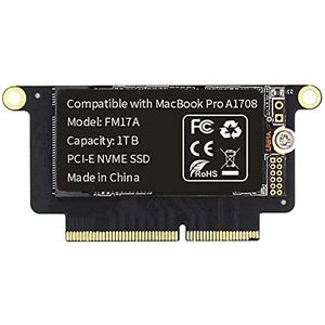 FLEANE FM17A 1TB PCIE 3.0x4 NVME 3D NAND TLC Flash SSD voor MacBook Pro Retina A1708 (2016-2017) Inclusief DIY Gereedschap (1TB)