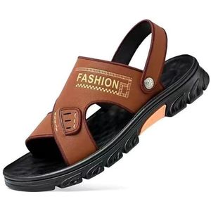 Fashion Business Sandalen, Klassiekers, open teen, sportsandalen, outdoor, ademende strandschoenen, Bruin, 42 EU