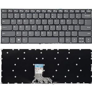Amerikaans/Russisch voor V720-14 7000-13 voor IdeaPad 320S-13IKB 720S-13ARR 13IKB 14IKB Laptoptoetsenbord met achtergrondverlichting(US Grey DEL)