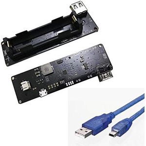 Wemos 18650 Battery Shield V3 ESP32 USB-poort met USB naar micro-USB-kabel voor Raspberry Pi en Arduino