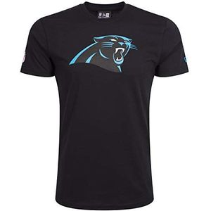 New Era - T-shirt - Zwart - Carolina Panthers Logo