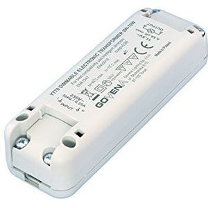 0 W - 70 W verstelbare elektronische transformator YT70, dimbare elektronische transformator voor lage halogeenspanning en 12 V wisselstroom ledlampen